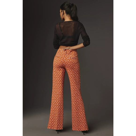 Maeve Anthropologie Naomi Ponte Wide Leg Flare Pants NWT - Picture 2 of 7